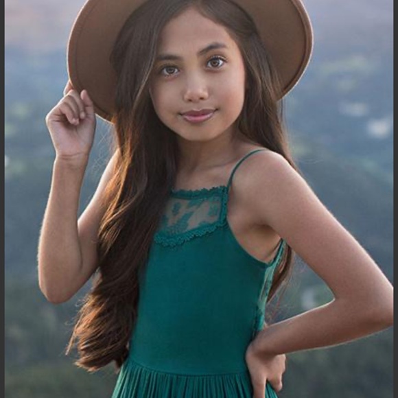 Elegant Teal Maxi Dress - Picture 2 of 4